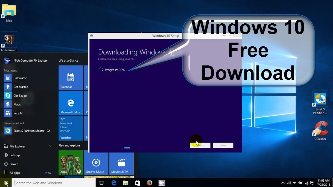 windows 10 download 64bit